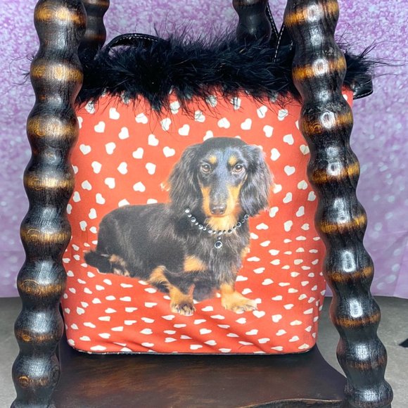 Dachshund bag and matching wallet - Picture 2 of 14